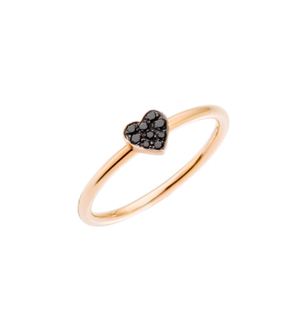 ANELLO CUORE DIAMANTI BLACK