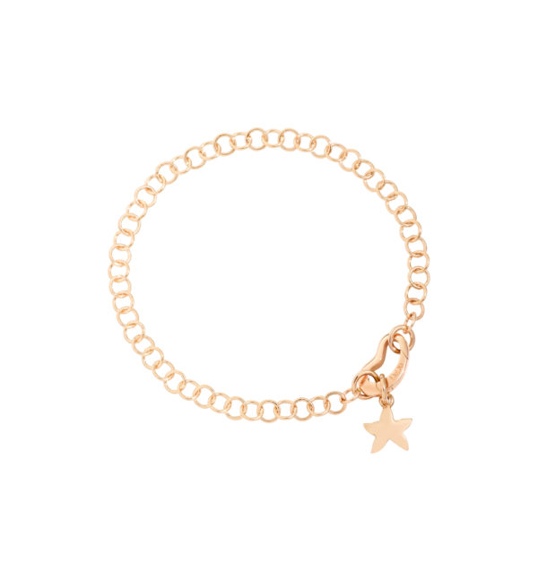 BRACCIALE CATENA LEGGERA ORO ROSA - immagine 2