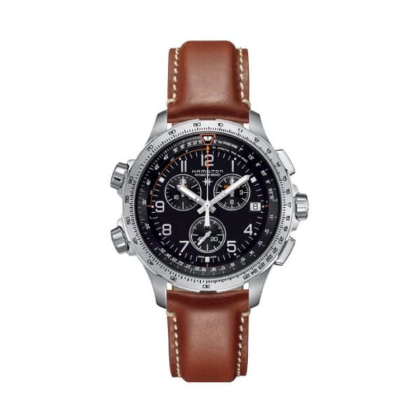 OROLOGIO HAMILTON KHAKI AVIATION X-WIND GMT CHRONO QUARTZ