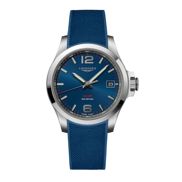 LONGINES CONQUEST V.H.P. 41 MM QUARZO REF. L3.716.4.96.9