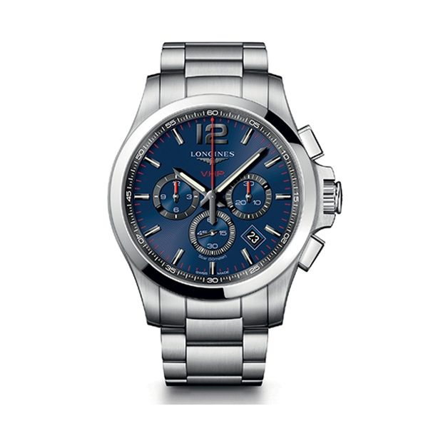 LONGINES CONQUEST V.H.P. 44 MM QUARZO REF. L3.727.4.96.6
