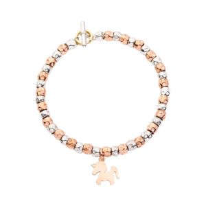 BRACCIALE GRANELLI CON UNICORNO