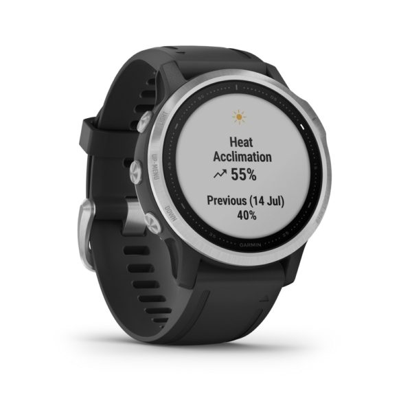 GARMIN- FENIX 6S (glass ) Silver Black