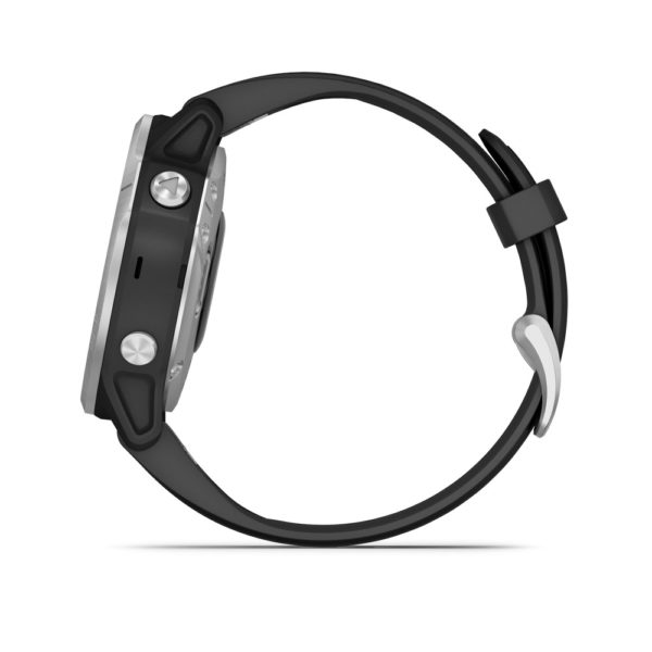 GARMIN- FENIX 6S (glass ) Silver Black - immagine 2
