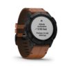 GARMIN- FENIX 6X (sapphire) Black Leather