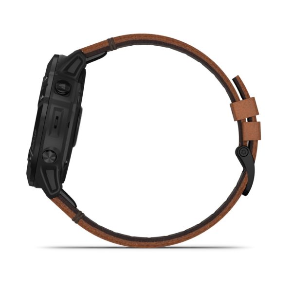 GARMIN- FENIX 6X (sapphire) Black Leather