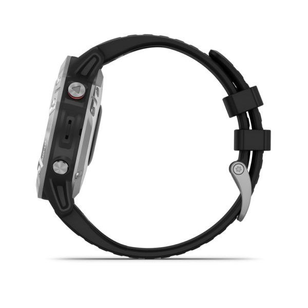 GARMIN- FENIX 6 (glass ) Silver Black - immagine 2