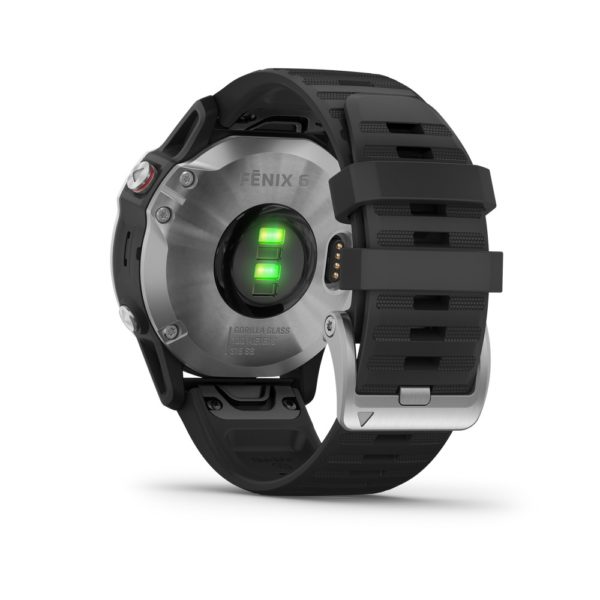 GARMIN- FENIX 6 (glass ) Silver Black - immagine 3