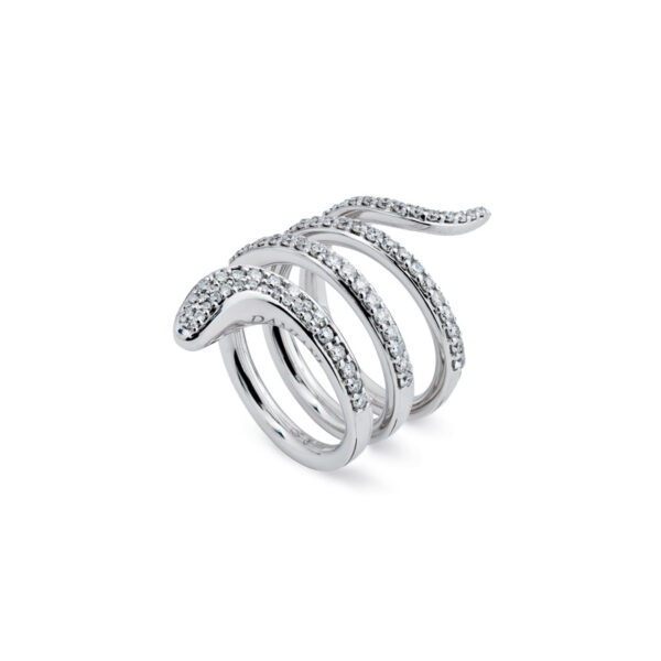Anello eden in oro bianco