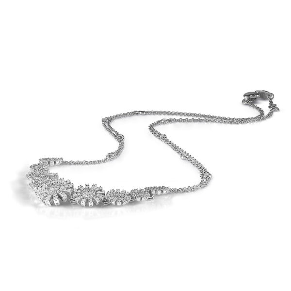 Collana Margherita in oro bianco