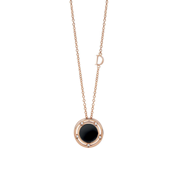 Collana d.side in oro rosa con onice