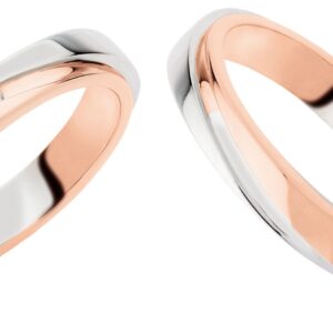 anello oro bianco e oro rosa