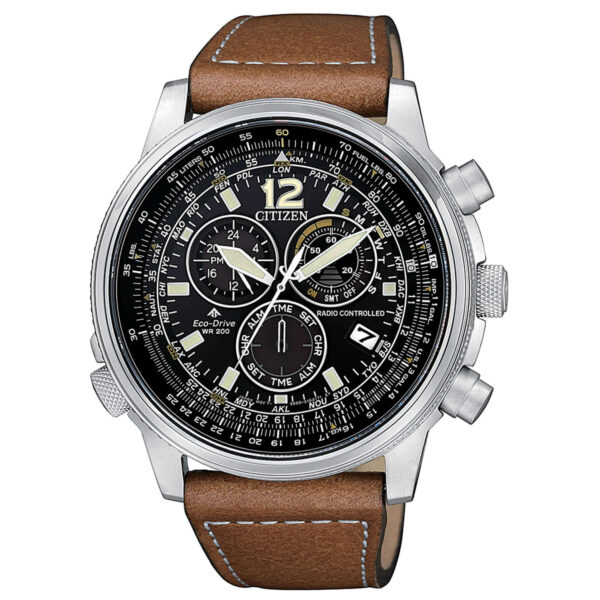 OROLOGIO CITIZEN-Crono Pilot Acciaio