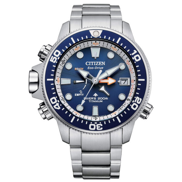 OROLOGIO CITIZEN- Aqualand Eco Drive Super Titanio