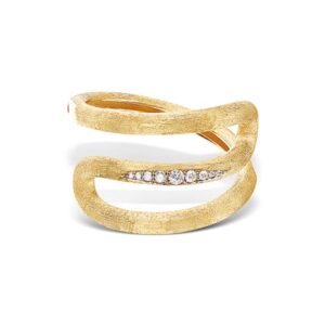 ANELLO "LIBERA" A SPIRALE IN ORO E DIAMANTI
