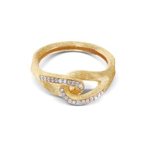 ANELLO "LIBERA" INTRECCIATO IN ORO E DIAMANTI