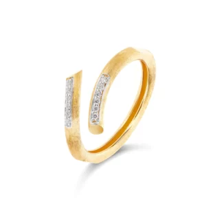 ANELLO CONTRARIÈ "LIBERA" IN ORO E DIAMANTI