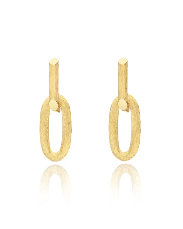 ORECCHINI "LIBERA" OVALI ELEGANTI IN ORO