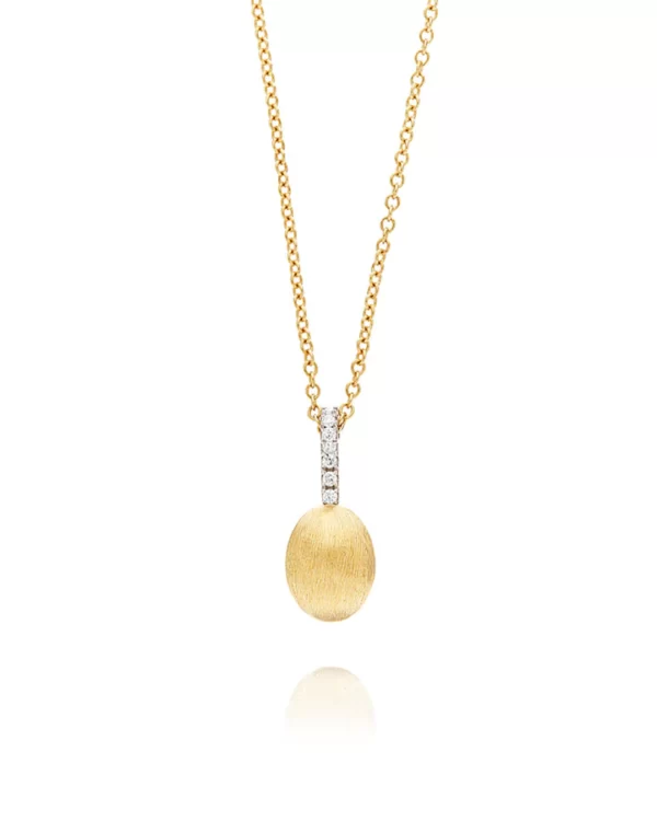 COLLANA "DANCING ÉLITE" CON PENDENTE PICCOLO IN ORO E DIAMANTI