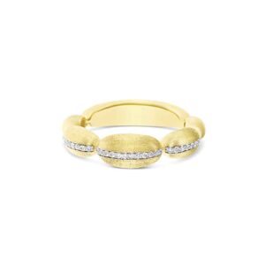 ANELLO "DIVA" CON BOULES IN ORO E DIAMANTI