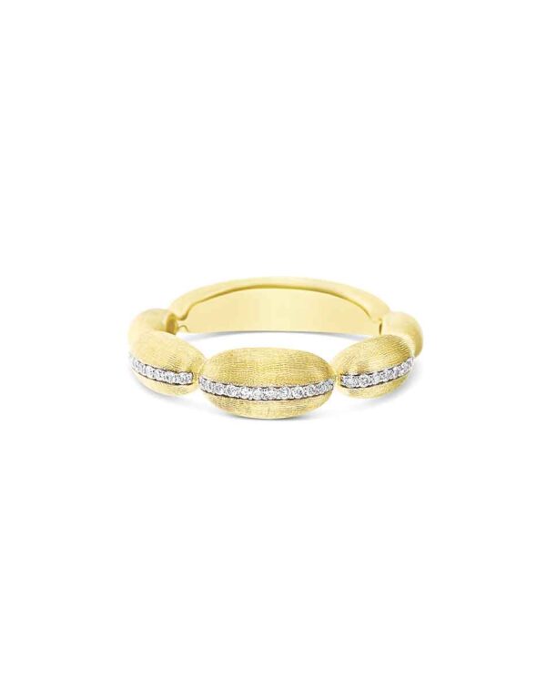 ANELLO "DIVA" CON BOULES IN ORO E DIAMANTI